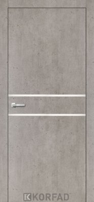 Дверне полотно ALUMINIUM LOFT PLATO ALP-03, 800 х 2000, Лайт бетон, Алюміній 2000000070124 фото