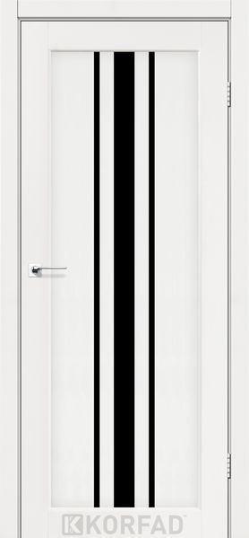 Дверне полотно FLORENCE FL-03, 800 х 2000, Білий ясен, Скло чорне 2000000117423 фото
