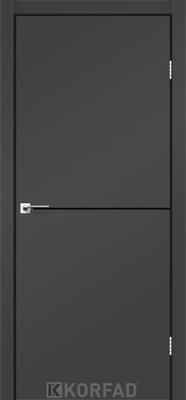 Каркасно-щитові двері DECO LOFT PLATO DLP-01, 800 х 2000, Super PET антрацит, Чорна, S/P 2000000143033 фото
