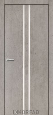 Дверне полотно ALUMINIUM LOFT PLATO ALP-02, 800 х 2000, Лайт бетон, Алюміній 2000000070056 фото
