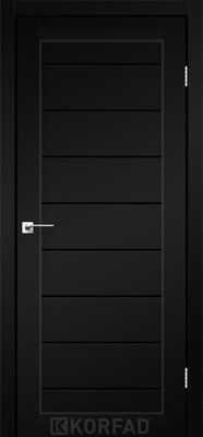 Дверне полотно PIANO DELUXE PND-01, 800 х 2000, Super PET чорний, Скло чорне 2000000114477 фото