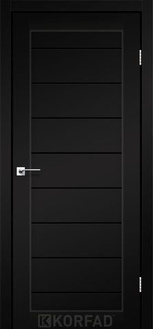 Дверне полотно PIANO DELUXE PND-01, 800 х 2000, Super PET чорний, Скло чорне 2000000114477 фото