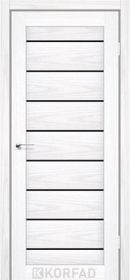 Дверне полотно PIANO DELUXE PND-01, 800 х 2000, Біла модрина, скло чорне 2000000143750 фото
