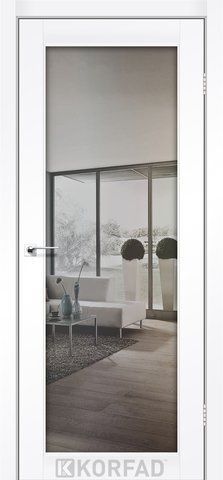 Дверне полотно SANVITO SV-01, 800 х 2000, Super PET аляска, Двостороннє срібне триплекс дзеркало 2000000116624 фото