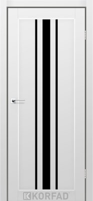Дверне полотно FLORENCE FL-03, 800 х 2000, Super PET сірий, скло чорне 2000000138510 фото