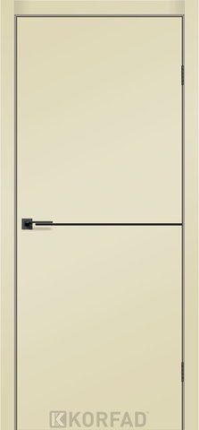 Каркасно-щитові двері DECO LOFT PLATO DLP-01, 800 х 2000, Super PET магнолія, Чорна, S/P 2000000152875 фото