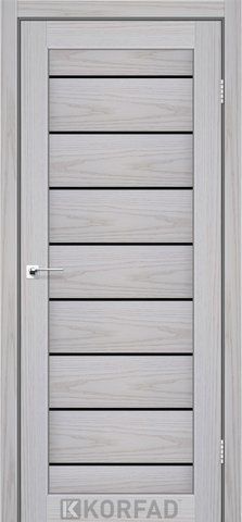 Дверне полотно PIANO DELUXE PND-01, 800 х 2000, Сіра модрина, скло чорне 2000000144184 фото