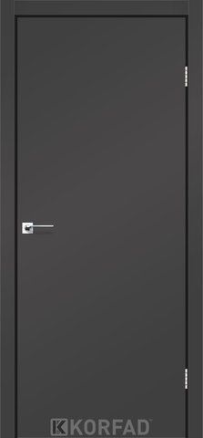Дверне полотно LOFT PLATO LP-01, 800 х 2000, Super PET антрацит.S/P 2000000127248 фото